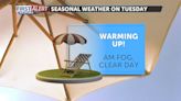 Spring-like weather returns on Tuesday