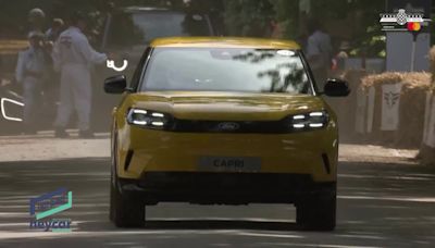 Watch new Ford Capri hit the road for the first time at Goodwood Festival