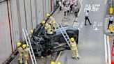 鴨脷洲橋道有貨車翻側 司機被困車內 消防到場救出 | am730