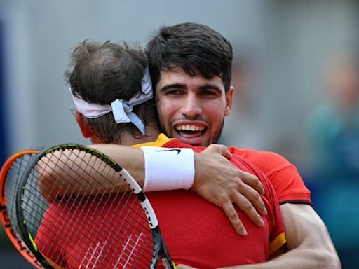 Rafael Nadal/Carlos Alcaraz Highlights, Tennis Men's Doubles Paris Olympics 2024: Nadal/Alcaraz Win In Super Tiebreak, Enter...