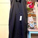 [彈性+顯瘦]++特價++新品入荷  日本購入 日幣5,500 黑色極簡風設計長版西裝背心外套(黑)