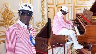 Flavor Flav Wows with His Piano Playing Skills at 2024 Summer Olympics: 'Newest Artist in Residence'