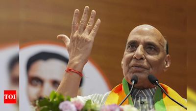 Rajnath Singh slams Rahul Gandhi, accuses him of 'lowering India’s dignity abroad' | India News - Times of India