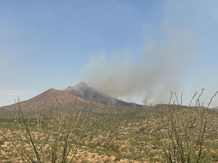 Romero Fire and Circle Fire growing quickly south of Kearny in Pinal County