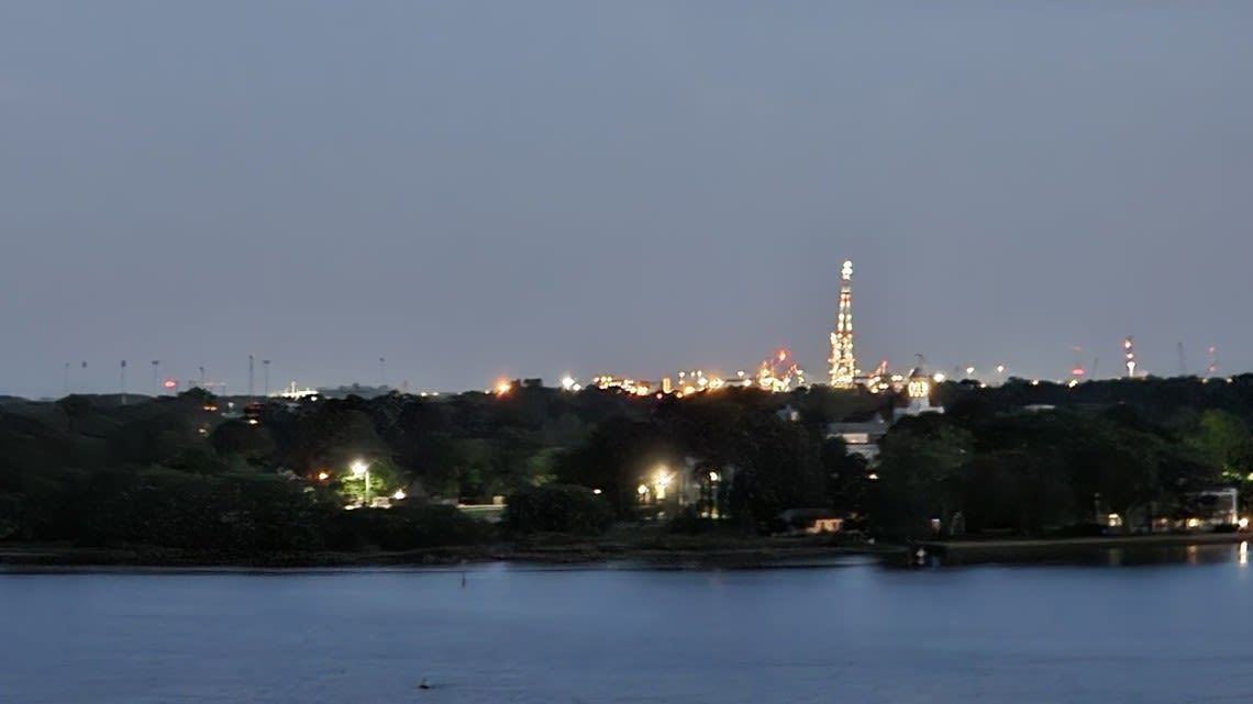 What's up with the Eiffel Tower-looking structure in Norfolk?