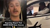 “Llama a la policía”: exhiben a taxista de Cancún por cobrarle 17 mil pesos a canadiense por un viaje |VIDEO