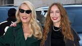 Jerry Hall, 67, and Elizabeth Jagger, 40, attend LFW's Burberry show