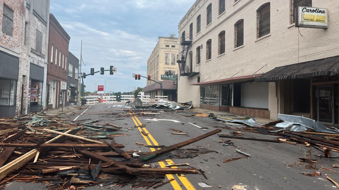 Microburst causes damage in Orangeburg