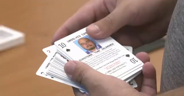 52 cold cases highlighted through playing cards in correctional facilities