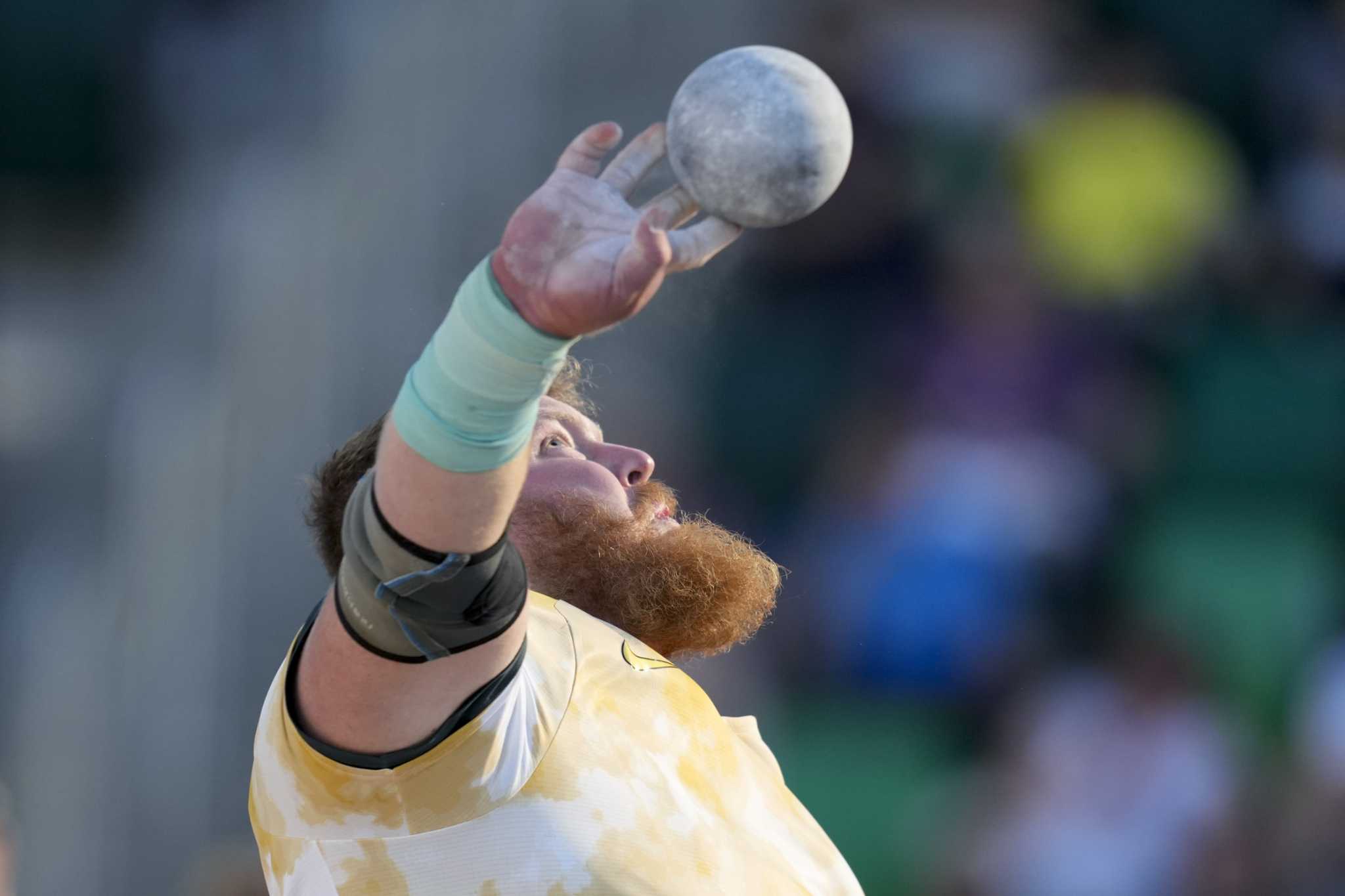 Ryan Crouser ready to chase 3rd straight Olympic shot put crown with aching elbow on the mend