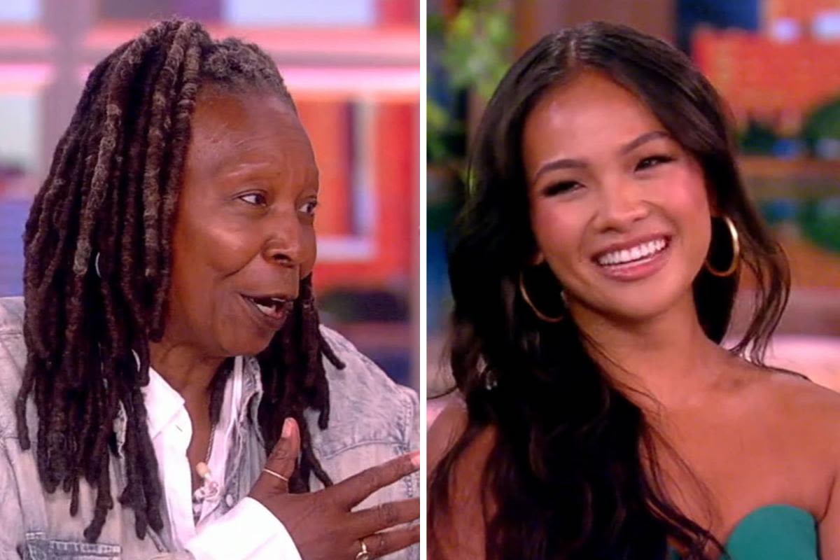 'The View's Whoopi Goldberg relates to 'The Bachelorette' star Jenn Tran when it comes to having many men fawn over her: "25 is nothing!"