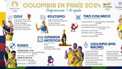 EN VIVO: Colombianos en los Olímpicos de París 2024. El 1° de agosto compiten en golf, tiro con arco y boxeo