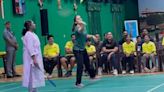 President Droupadi Murmu Plays Badminton With Ace Shuttler Saina Nehwal At Rashtrapati Bhavan: Watch