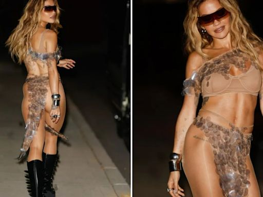 Rita Ora leaves NOTHING to the imagination in nearly-naked sheer outfit