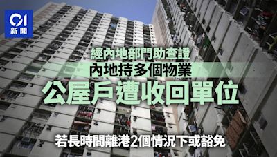 公屋住戶內地擁多個物業 羅淑佩：內地部門協助查證後收回單位