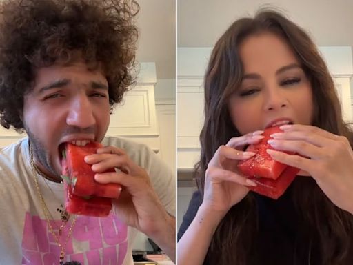 Selena Gomez and Boyfriend Benny Blanco Try a ‘Watermelon Pickle Sandwich’ — See Who Prefers It!