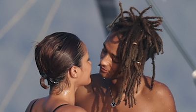 Jaden Smith puts on VERY amorous display with thong-clad influencer