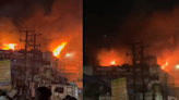 Massive Fire Breaks Out in Bangle Shop in Andhra's Vijayawada; VIDEO