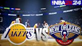 Lakers vs. Pelicans Prediction With NBA 2K24 - LeBron Goes Off