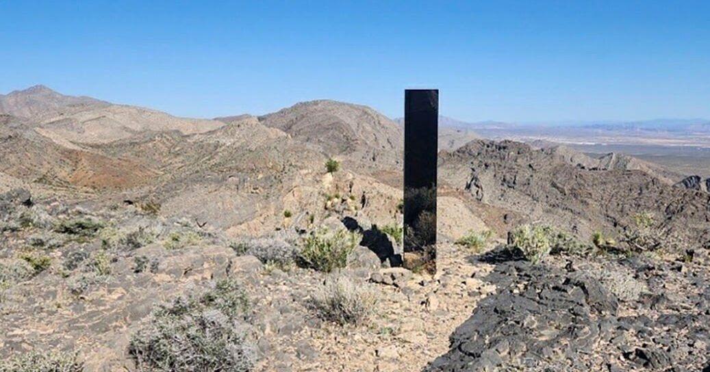 Gleaming monolith pops up in Nevada desert, the latest in a series of quickly vanishing structures