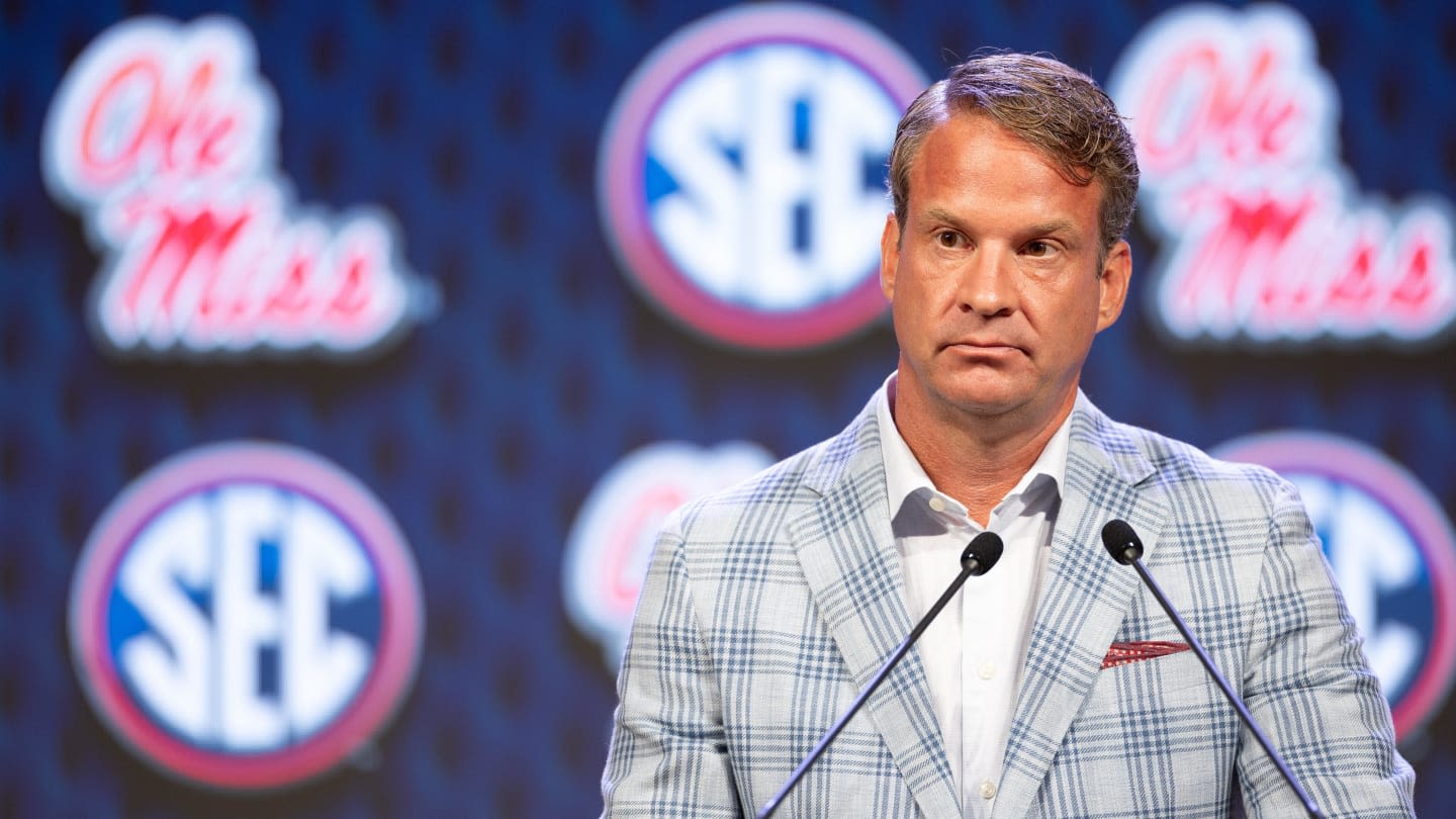 WATCH: Ole Miss Coach Lane Kiffin Trolls Paul Finebaum at SEC Media Days