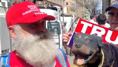 Triumph the Insult Comic Dog Crashes the Trump Trial Circus