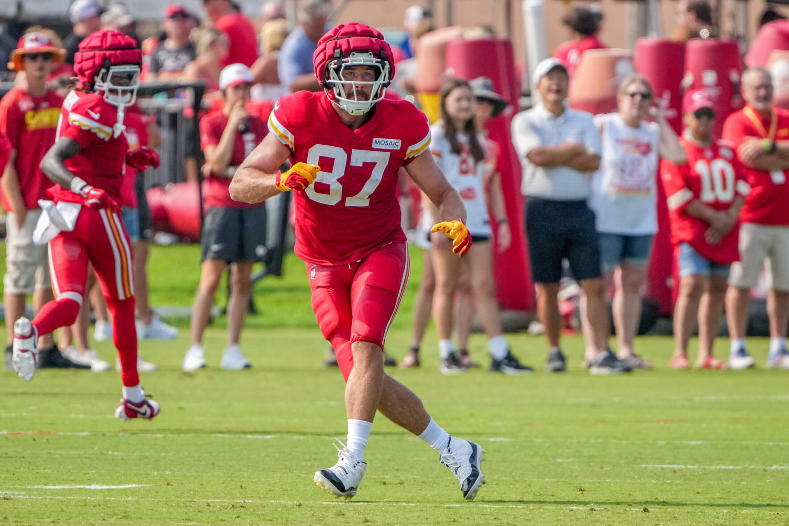 Travis Kelce enjoys return to ‘sanctuary’ of Chiefs camp after taxing 2023 season