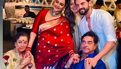 WATCH: Shatrughan Sinha performs Hindu rituals at Sonakshi Sinha-Zaheer Iqbal's inter-faith wedding, says, 'As they start...'