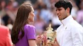 Kate Middleton Presents Carlos Alcaraz With Trophy at Wimbledon 2024