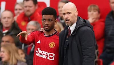 Erik ten Hag hints Amad Diallo may finally get his first Man United start of the season... as Reds boss denies he favours misfiring duo Marcus Rashford and Antony too much