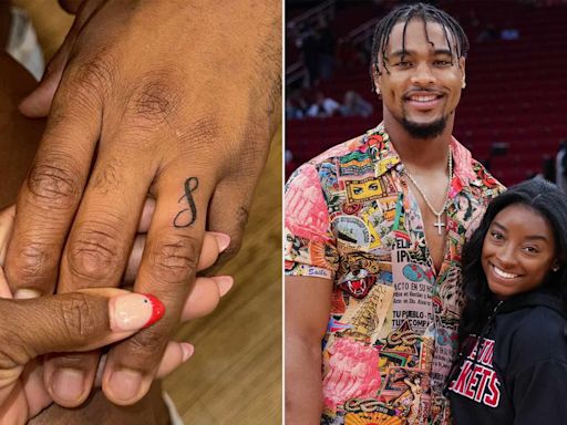 Simone Biles Shares Her Reaction to Husband Jonathan Owens' New 'S' Tattoo