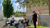 Man crashes vintage replica hot rod into Waterloo library moments after purchase