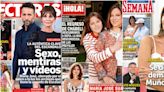 María José Suárez, Álvaro Muñoz Escassi y Chábeli Iglesias, protagonistas de las portadas del corazón