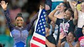Simone Biles, Jonathan Owens share moment after winning Olympic gold in all-around