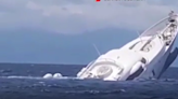 Dramático video muestra hundimiento de superyate frente a costa de Italia tras ser azotado por tormenta