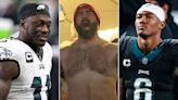 Eagles Players Say Bills Game Wasn’t the First Time They Saw Jason Kelce Chugging Beers Shirtless (Exclusive)