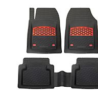 Tailored to fit the specific make and model of the vehicle Available in various materials, colors, and designs Adds a personalized touch to the interior May be more expensive than standard floor mats