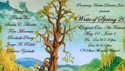 Write Act Rep Present World Premiere Of WRITE OF SPRING Evening of One Act Plays