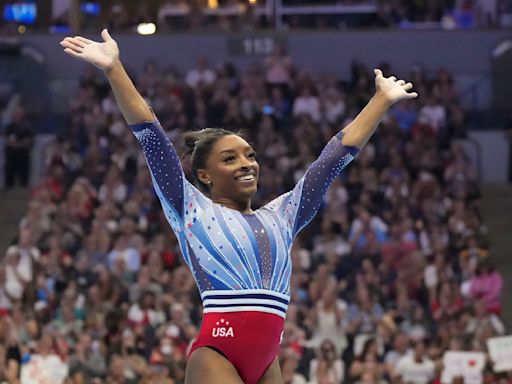 Simone Biles moves closer to 3rd Olympic trip as injuries mount behind her at US trials