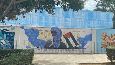 El Ayuntamiento de Rocafort elimina un mural pro Palestina