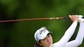 American Rose Zhang has a two shot lead after the first round of the LPGA's Founders Cup in New Jersey.