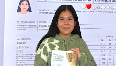 Así fue como Mariana Yalí Lozano logró obtener un puntaje perfecto en su examen de admisión a la Facultad de Medicina de la UNAM