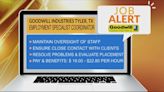 JOB ALERT: Goodwill Industries of East Texas in Tyler needs an Employment Specialist Coordinator