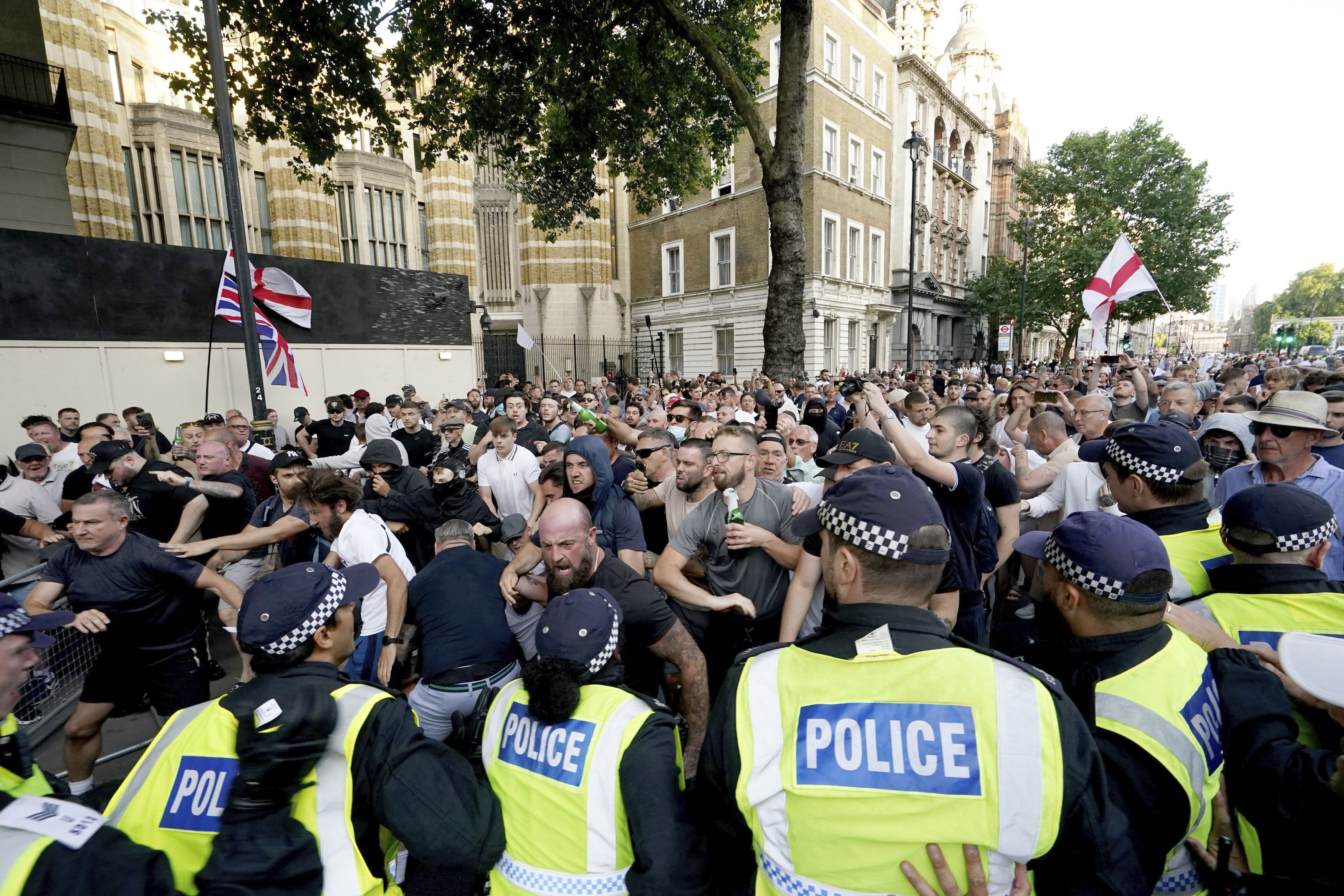 UK riots live: Police 'on high alert' amid fears of weekend unrest