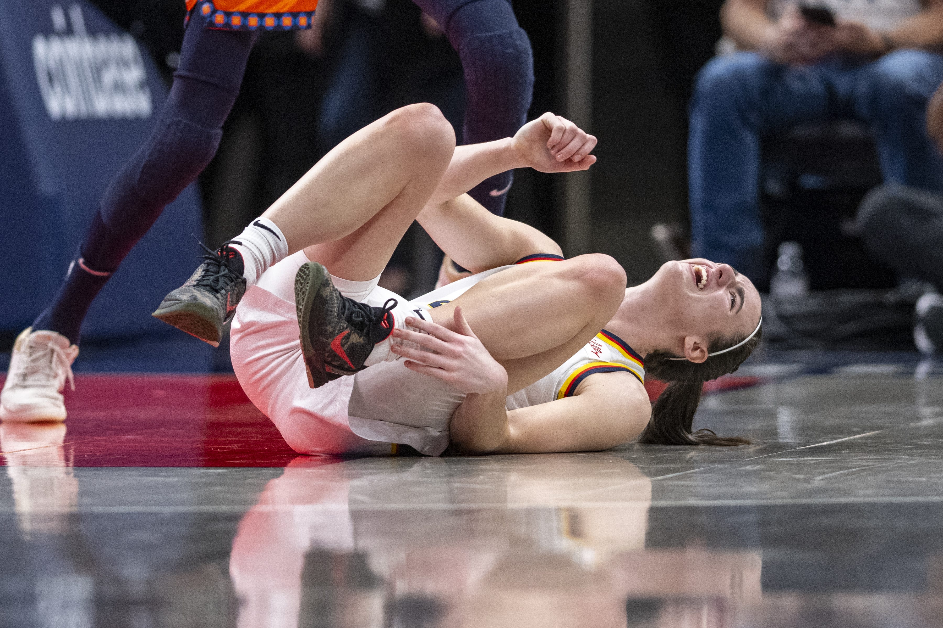 Caitlin Clark unfazed following injury: ‘Every basketball player has an ankle injury’