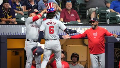 Jesse Winker shows Brewers what they’re missing as Nats snap skid