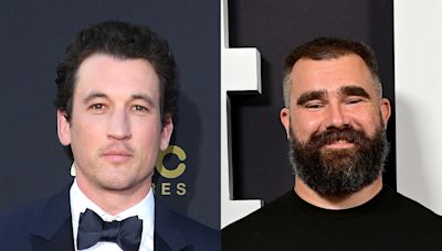 Jason Kelce Shares Conversation With Taylor Swift’s Pal Miles Teller - E! Online