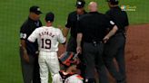 Astros pitcher Ronel Blanco is ejected for use of a foreign substance on his glove vs. A's