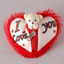Heart Shape Soft Toy with I Love You - Giftteens-Buy Gifts Online