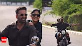 Akshay Kumar wishes 'Sarfira' director Sudha Kongara on her birthday with their 'Titanic pose' bike ride- WATCH | Hindi Movie News - Times of India